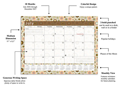 2026-2027 Magnetic/Desk Calendar - Desktop/Wall Calendar/Planner - (Edition #20)