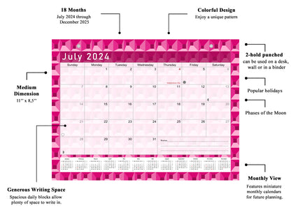 2024-2025 Magnetic/Desk Calendar - Desktop/Wall Calendar/Planner - (Edition #03)