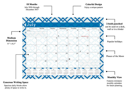 2026-2027 Magnetic/Desk Calendar - Desktop/Wall Calendar/Planner - (Edition #04)