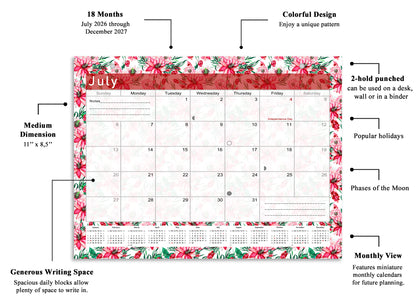 2026-2027 Magnetic/Desk Calendar - Desktop/Wall Calendar/Planner - (Edition #22)