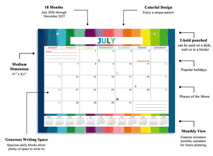 2026-2027 Magnetic/Desk Calendar - Desktop/Wall Calendar/Planner - (Edition #27)