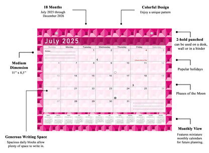 2025-2026 Magnetic/Desk Calendar - Desktop/Wall Calendar/Planner - (Edition #03)