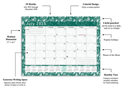 2025-2026 Magnetic/Desk Calendar - Desktop/Wall Calendar/Planner - (Edition #24)