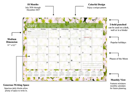 2026-2027 Magnetic/Desk Calendar - Desktop/Wall Calendar/Planner - (Edition #23)