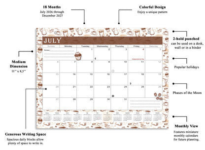 2026-2027 Magnetic/Desk Calendar - Desktop/Wall Calendar/Planner - (Edition #30)