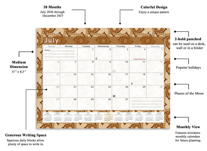 2026-2027 Magnetic/Desk Calendar - Desktop/Wall Calendar/Planner - (Edition #25)