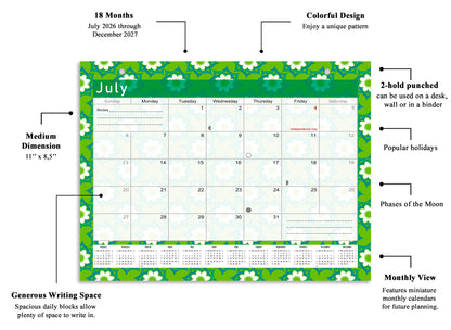 2026-2027 Magnetic/Desk Calendar - Desktop/Wall Calendar/Planner - (Edition #16)