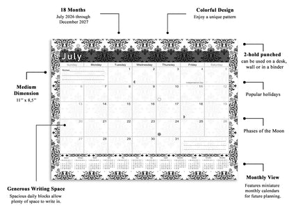2026-2027 Magnetic/Desk Calendar - Desktop/Wall Calendar/Planner - (Edition #08)