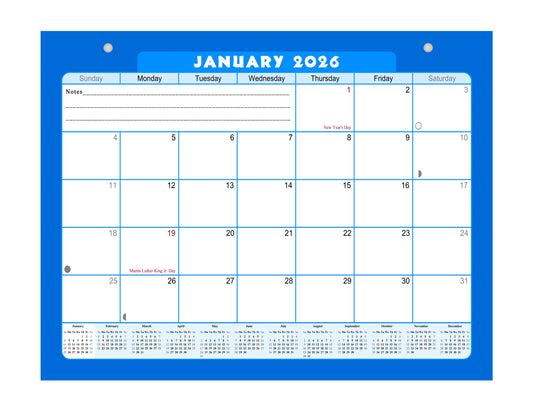 2025-2026 Magnetic/Desk Calendar - Desktop/Wall Calendar/Planner - (Edition #06)