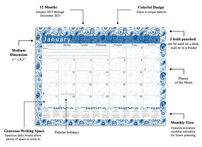 2026-2027 Magnetic/Desk Calendar - Desktop/Wall Calendar/Planner - (Edition #21)