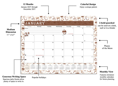 2026-2027 Magnetic/Desk Calendar - Desktop/Wall Calendar/Planner - (Edition #30)