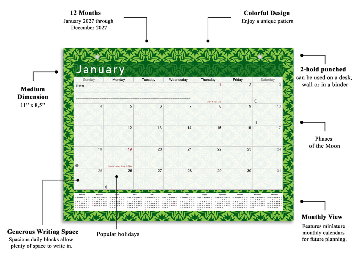 2026-2027 Magnetic/Desk Calendar - Desktop/Wall Calendar/Planner - (Edition #16)