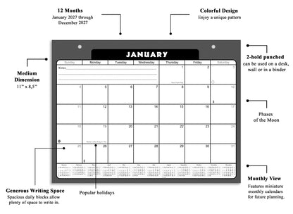 2026-2027 Magnetic/Desk Calendar - Desktop/Wall Calendar/Planner - (Edition #31)