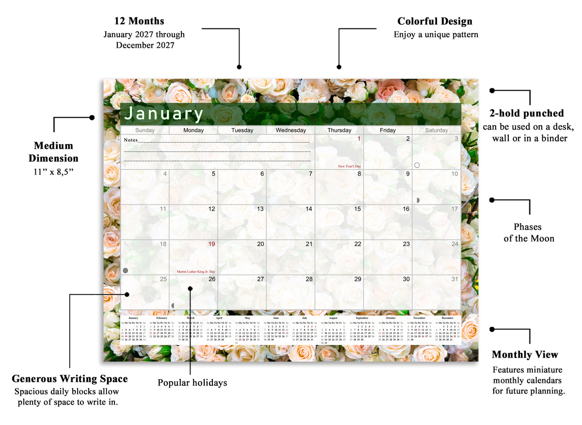 2026-2027 Magnetic/Desk Calendar - Desktop/Wall Calendar/Planner - (Edition #23)