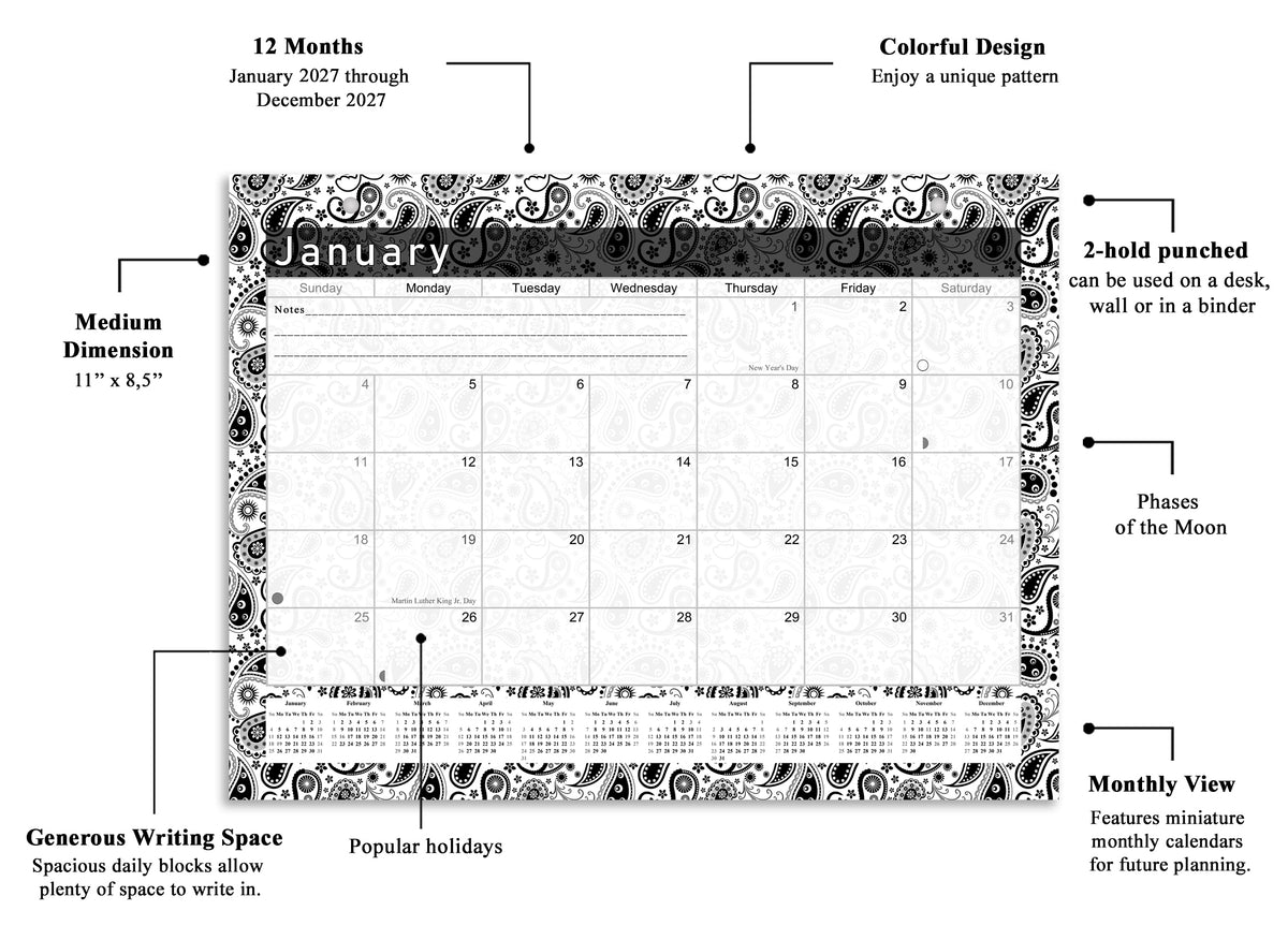 2026-2027 Magnetic/Desk Calendar - Desktop/Wall Calendar/Planner - (Edition #11)