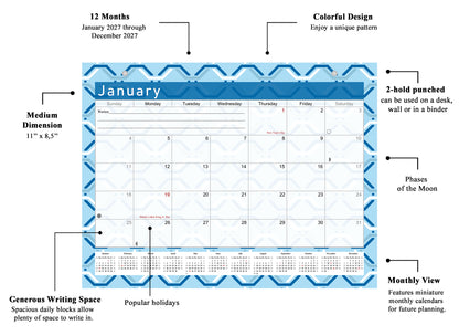 2026-2027 Magnetic/Desk Calendar - Desktop/Wall Calendar/Planner - (Edition #04)