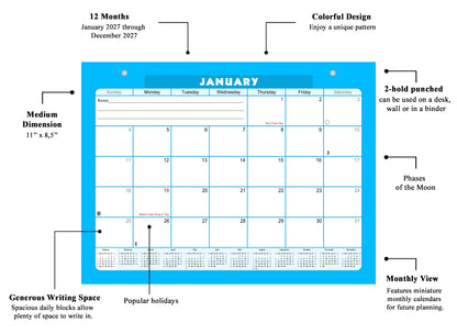2026-2027 Magnetic/Desk Calendar - Desktop/Wall Calendar/Planner - (Edition #07)