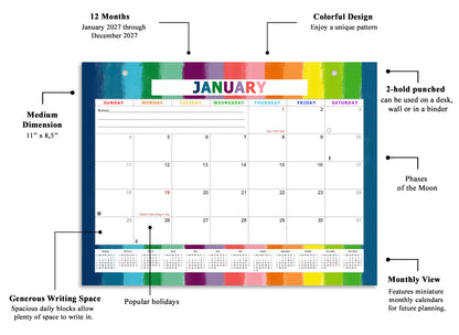 2026-2027 Magnetic/Desk Calendar - Desktop/Wall Calendar/Planner - (Edition #27)