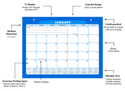2026-2027 Magnetic/Desk Calendar - Desktop/Wall Calendar/Planner - (Edition #06)