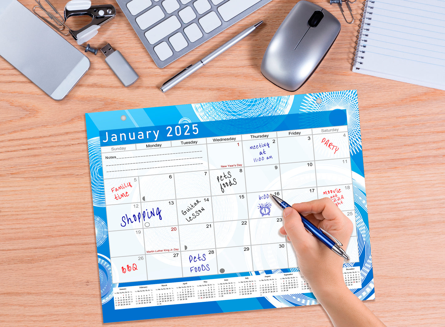 2024-2025 Magnetic/Desk Calendar - Desktop/Wall Calendar/Planner - (Edition #02)