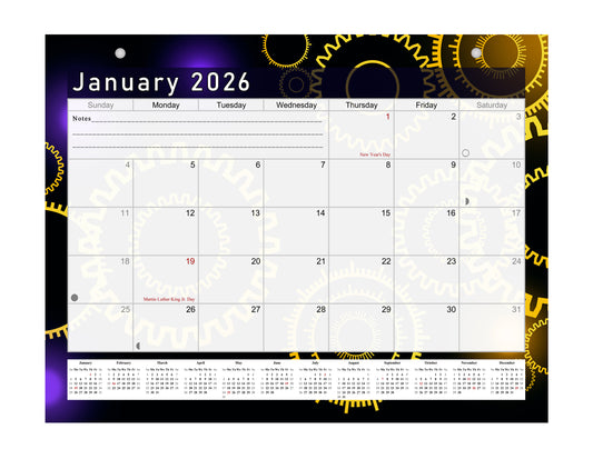 2025-2026 Magnetic/Desk Calendar - Desktop/Wall Calendar/Planner - (Edition #09)