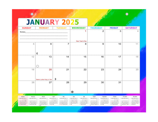 2024-2025 Magnetic/Desk Calendar - Desktop/Wall Calendar/Planner - (Edition #28)