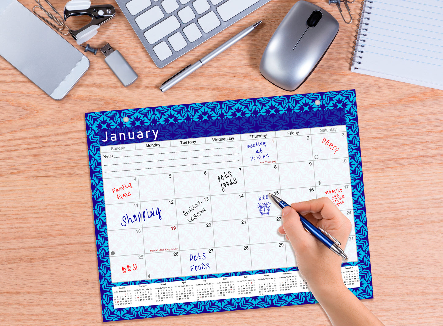 2027 Monthly Magnetic/Desk Calendar - 12 Months Desktop/Wall Calendar/Planner - (Edition #17)