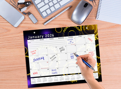 2026 Monthly Magnetic/Desk Calendar - 12 Months Desktop/Wall Calendar/Planner - (Edition #09)