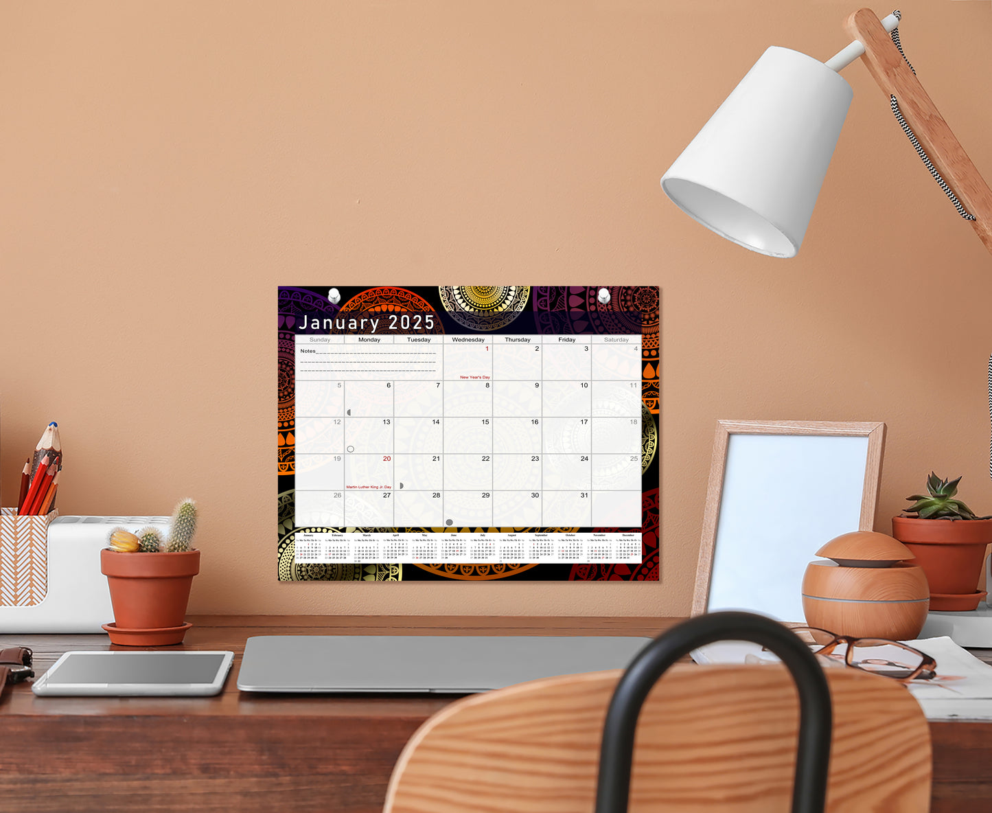 2024-2025 Magnetic/Desk Calendar - Desktop/Wall Calendar/Planner - (Edition #12)