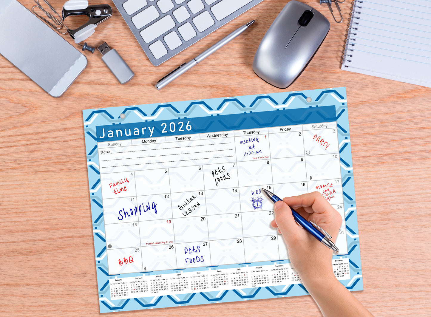 2026 Monthly Magnetic/Desk Calendar - 12 Months Desktop/Wall Calendar/Planner - (Edition #04)