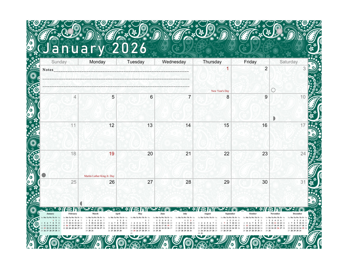 2025-2026 Magnetic/Desk Calendar - Desktop/Wall Calendar/Planner - (Edition #24)