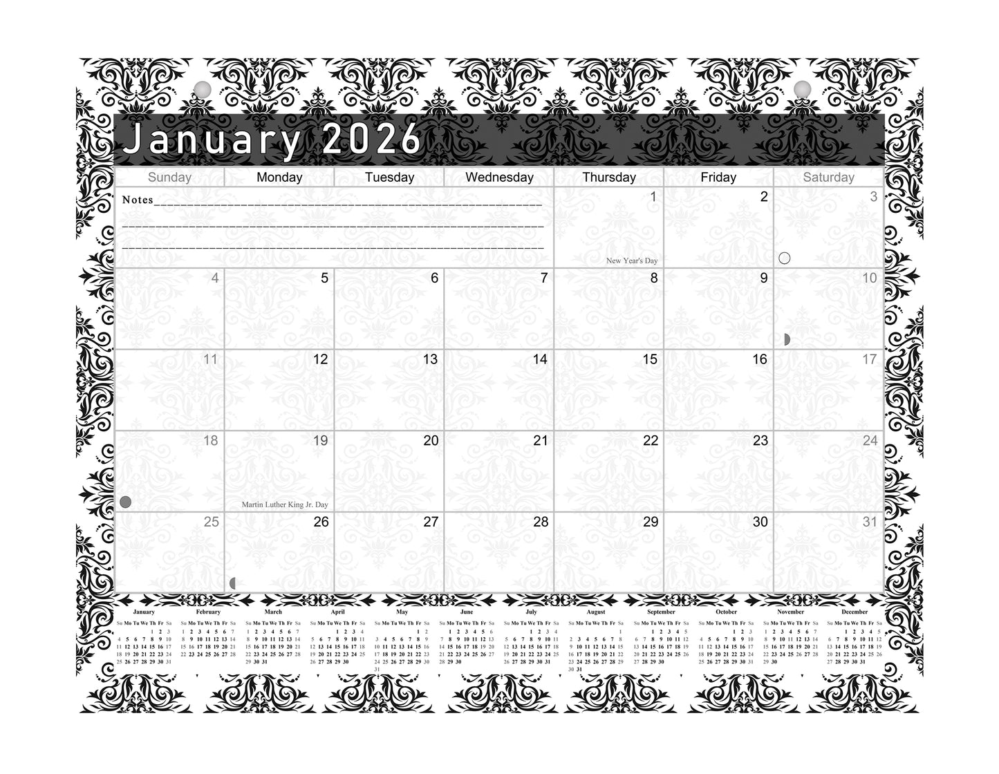 2025-2026 Magnetic/Desk Calendar - Desktop/Wall Calendar/Planner - (Edition #08)