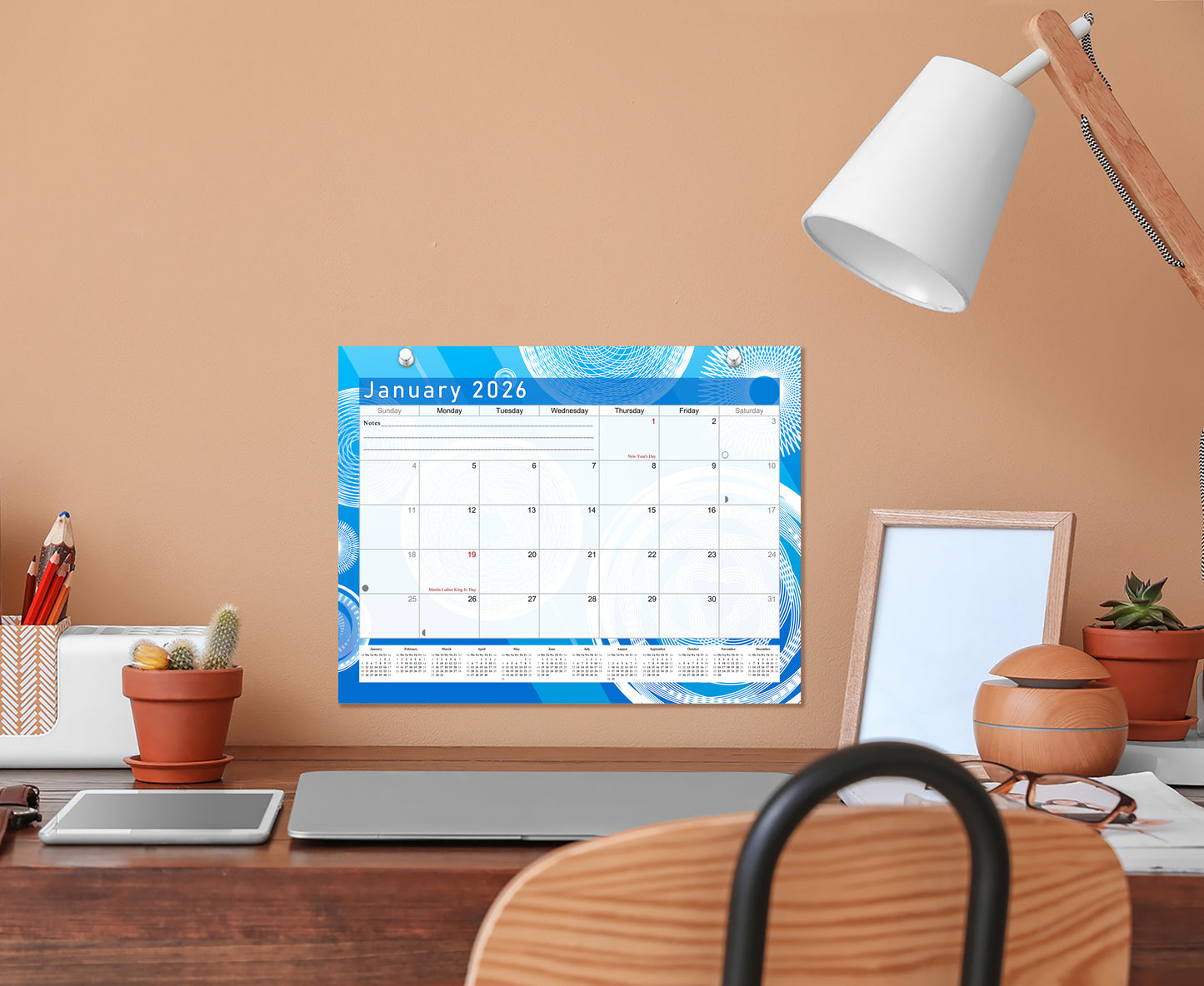 2025-2026 Magnetic/Desk Calendar - Desktop/Wall Calendar/Planner - (Edition #02)