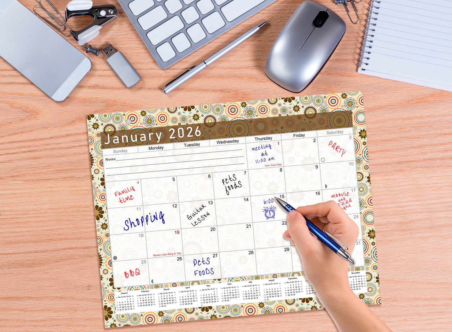2025-2026 Magnetic/Desk Calendar - Desktop/Wall Calendar/Planner - (Edition #20)
