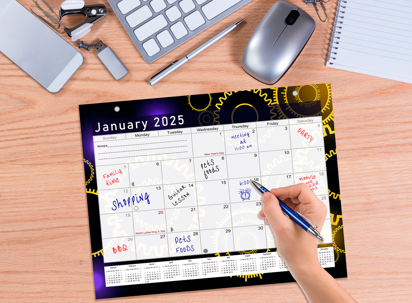 2024-2025 Magnetic/Desk Calendar - Desktop/Wall Calendar/Planner - (Edition #09)