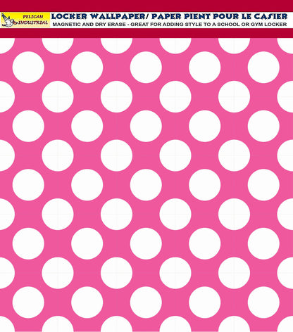 Magnetic Locker Wallpaper - Pack of 2 Rolls Polka Dot (vg 001)