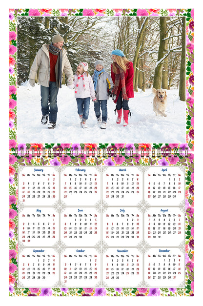 Personalized Custom 2027 Wall Calendar Spiral-bound (Add Your Photos) - 12 Months Desktop/Wall Calendar/Planner - Premium Quality 11 inches by 8.5 inches (11 x 17 Inches Open) Made in USA (Edition #11)