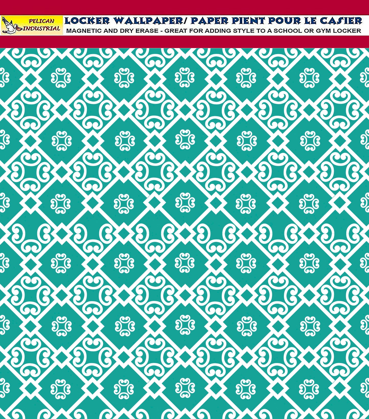Deluxe School Locker Magnetic Wallpaper - Pack of 3 Sheets - Geometric (vg 009)