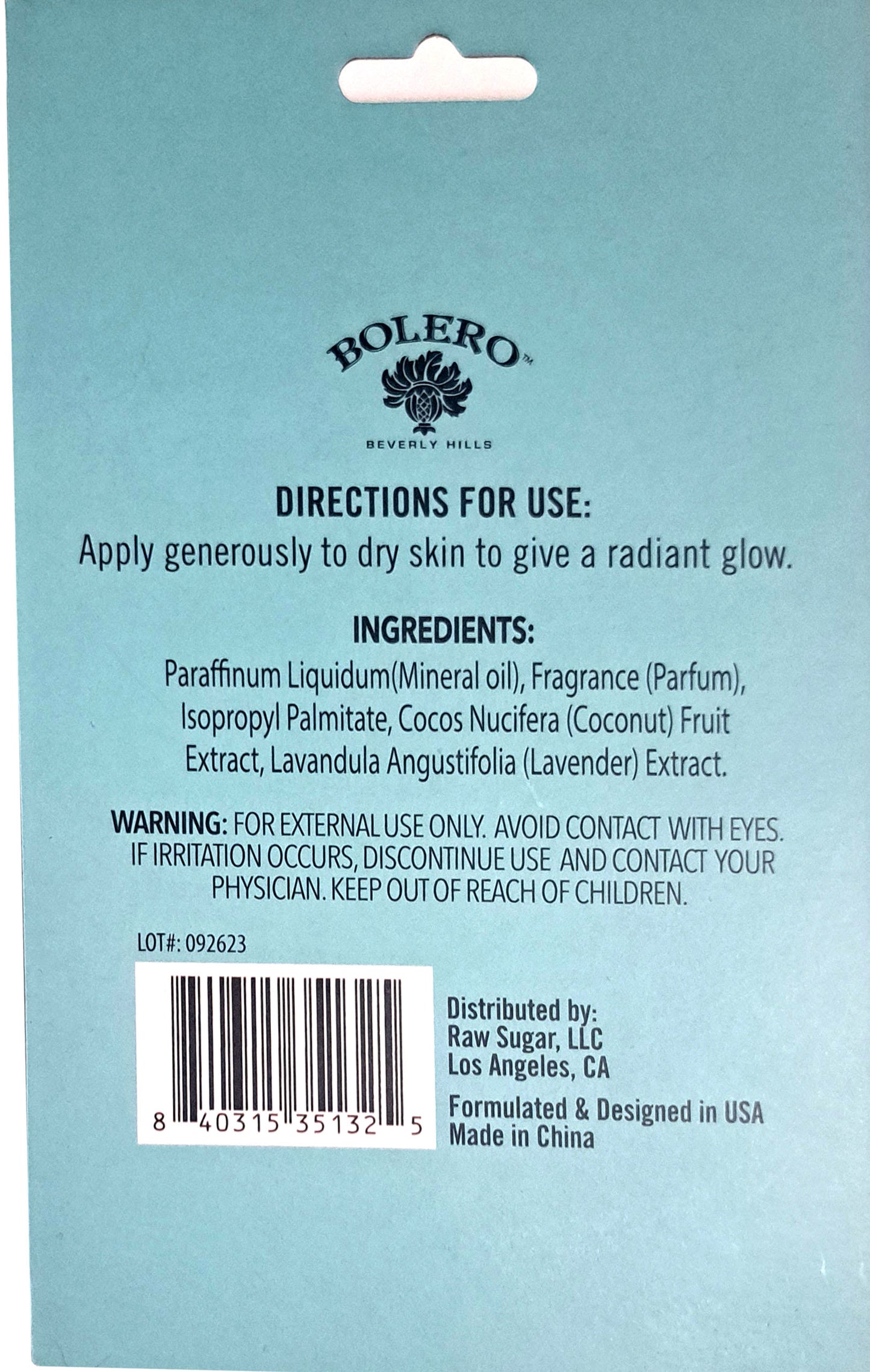 Hydrating Body Oil - Coconut Milk & Lavender for all skin types 1fl oz./29.5ml