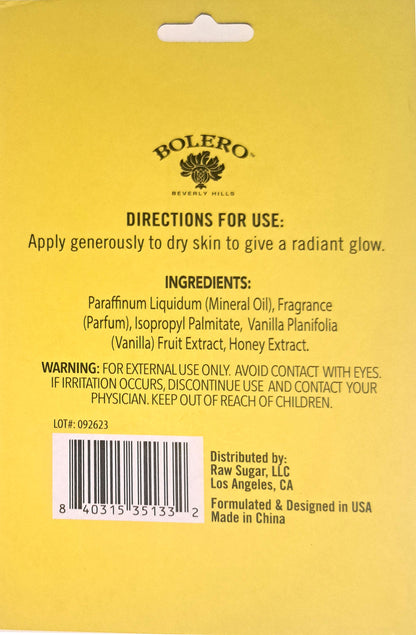Nourishing Body Oil & Body Scrub - Vanilla Bean & Honey (Set of 2)