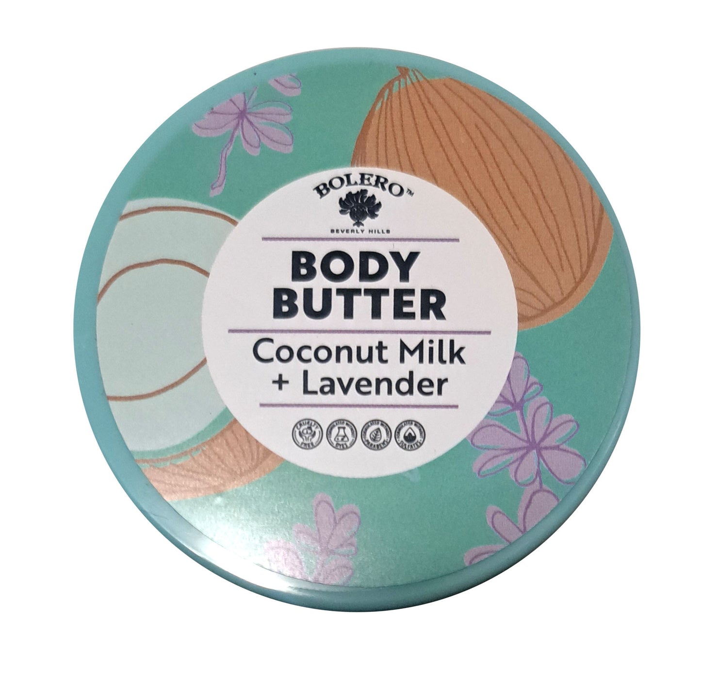Hydrating Body Butter & Body Scrub - Coconut Milk & Lavender 5fl oz./147.8ml Set of 2