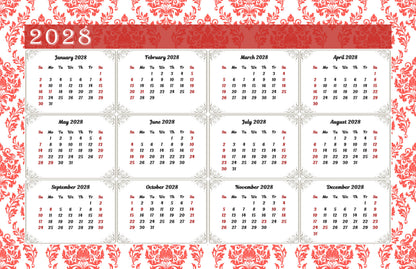 2026-2027 18 Months Standing Flip Desk Calendar Desktop Planner 018