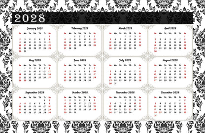 2026-2027 18 Months Standing Flip Desk Calendar Desktop Planner 019