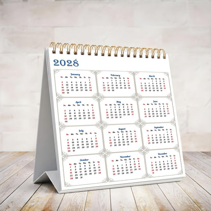 2026-2027 18 Months Standing Flip Desk Calendar Desktop Planner (Babes Bikini)