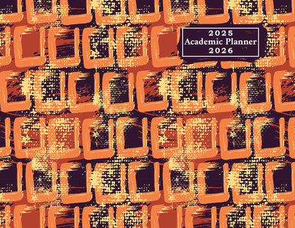 2025-2026 Student Academic Planner Calendar - School College Weekly Agenda #020