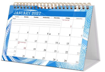 2026-2027 18 Months Standing Flip Desk Calendar Desktop Planner with To-Do List & Notes 02