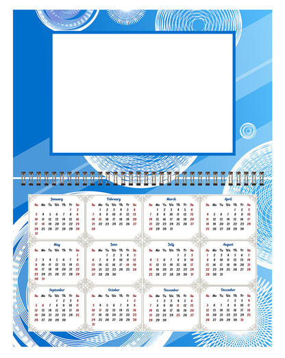 2026 Photo Frame Wall Spiral-bound Calendar (Add Your Own Photos) - 12 Months Desktop/Wall Calendar/Planner - (Edition #02).