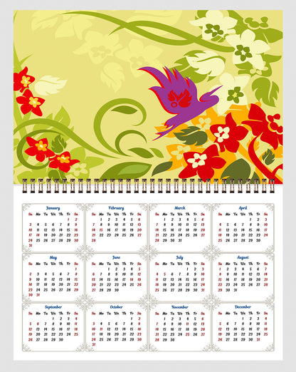 2026 Spiral-bound Wall Calendar (Art) - 12 Months Desktop/Wall Calendar/Planner (Copy)