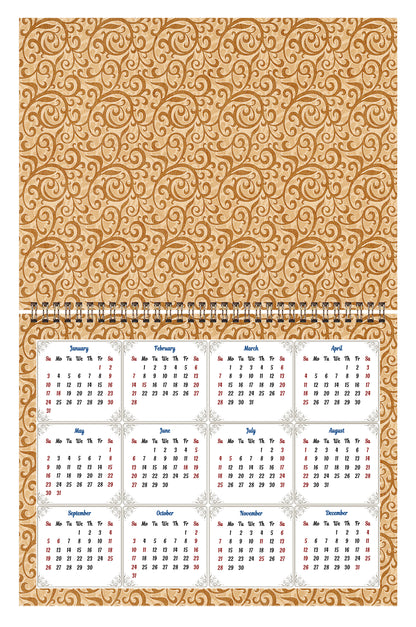 2026 Scrapbook Wall Calendar Spiral-bound (Add Your Own Photos) - 12 Months Desktop #09