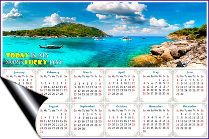 2025 Magnetic Calendar - Calendar Magnets - Today is My Lucky Day - (Racha (Raya) resort island, Thailand)